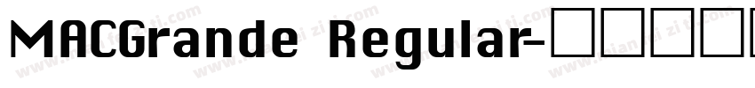 MACGrande Regular字体转换